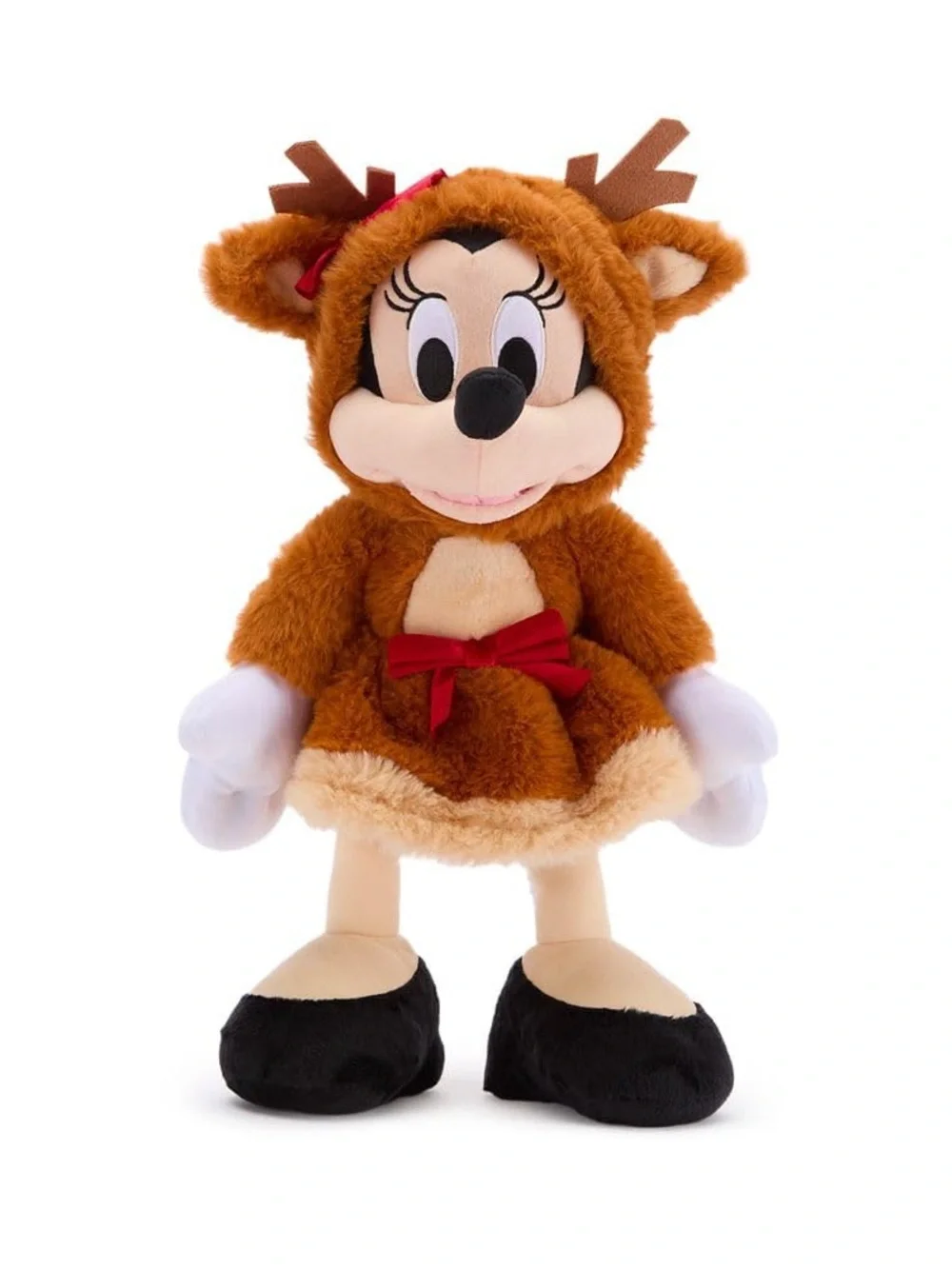 New Disney store 15” Minnie Mouse Reindeer Holiday Plush